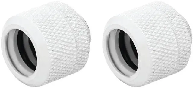 Main image of dracaena.io 2pack G1/4" Thread 14mm OD, Hard Tubing Compression Fitting with High Body Design for Computer Water Cooling System, White