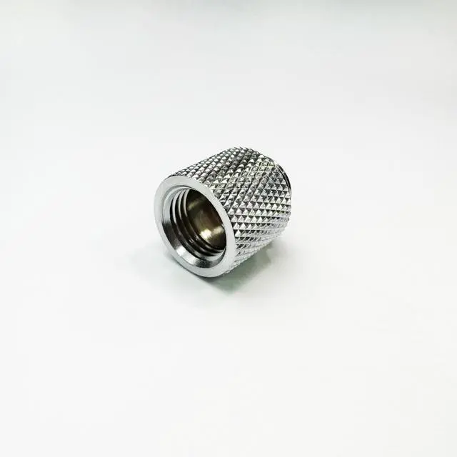 Alt view image 4 of 4 - dracaena.io 6 Pack G1/4" 15mm Height Male to Female Extender Fittings, Brass Compression Fittings with O Rings for PC Liquid Cooling Loop, Water Cooling Tube Connectors, Silver