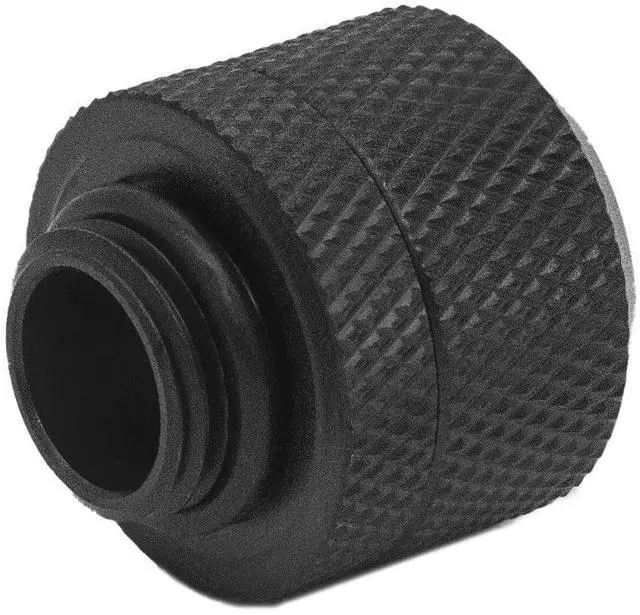 Alt view image 3 of 7 - dracaena.io 2 pack G1/4" thread to 14mm outer diameter, Hard Tubing Compression Fitting with high body design for Computer water cooling system, Black
