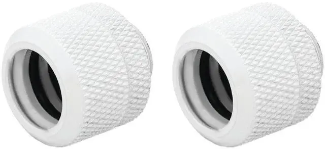 Main image of Dracaena.io 2 pack G1/4" thread to 12mm outer diameter, Hard Tubing Compression Fitting with high body design for Computer water cooling system, White