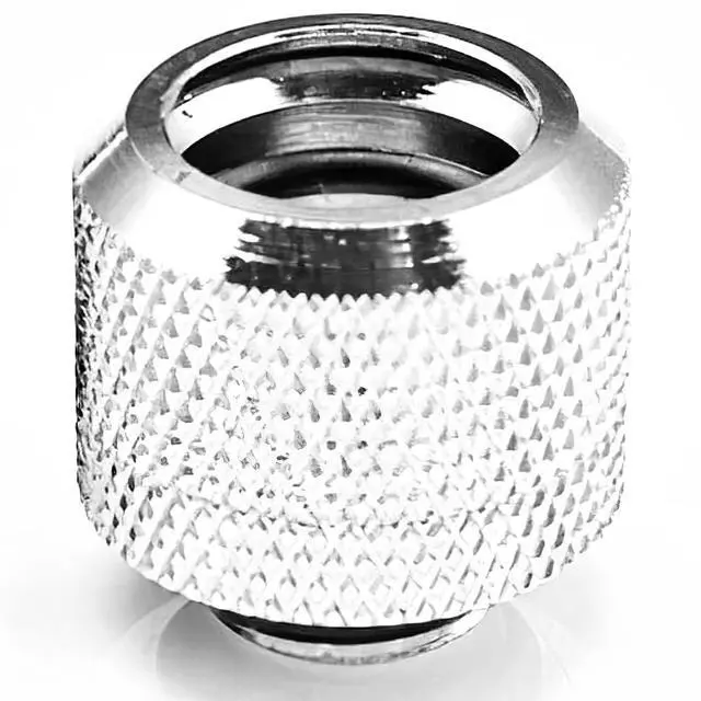 Alt view image 6 of 7 - dracaena.io 2 pack G1/4" thread to 16mm outer diameter, Hard Tubing Compression Fitting with high body design for Computer water cooling system, Silver