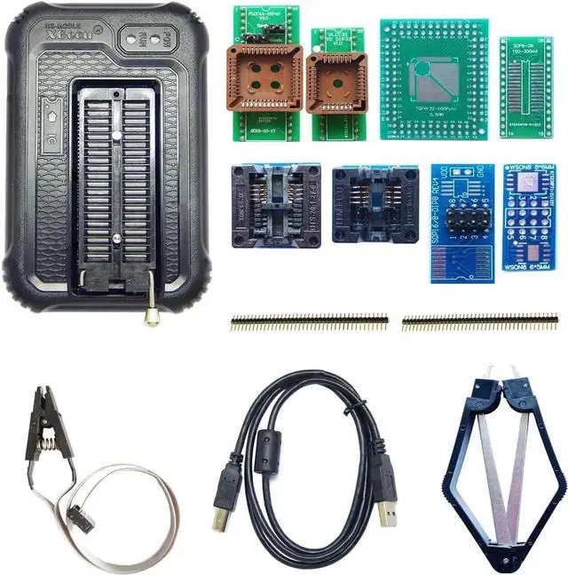 Main image of T48 Programmer 8 Adapters Compatible with XGecu T48 USB EPROM Flash BIOS Chip Socket SOP Nand MCU AVR IC Programmer Reader Writer