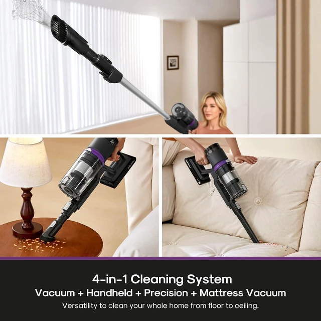 Alt view image 6 of 7 - Eureka ReactiClean 200W Lightweight Cordless Stick Vacuum, NEC410BK