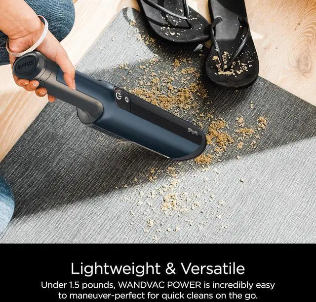 Alt view image 4 of 7 - Shark WV410BL WANDVAC Cordless Hand Vacuum, Ultra-Lightweight & Portable with Powerful Suction & Tools for Pets, Designed for Car & Home, Dark Blue
