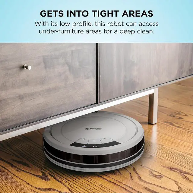 Alt view image 4 of 7 - Shark AV752 ION Robot Vacuum, Tri-Brush System, Wifi Connected, 120 Min Runtime, Works with Alexa, Multi Surface Cleaning, White