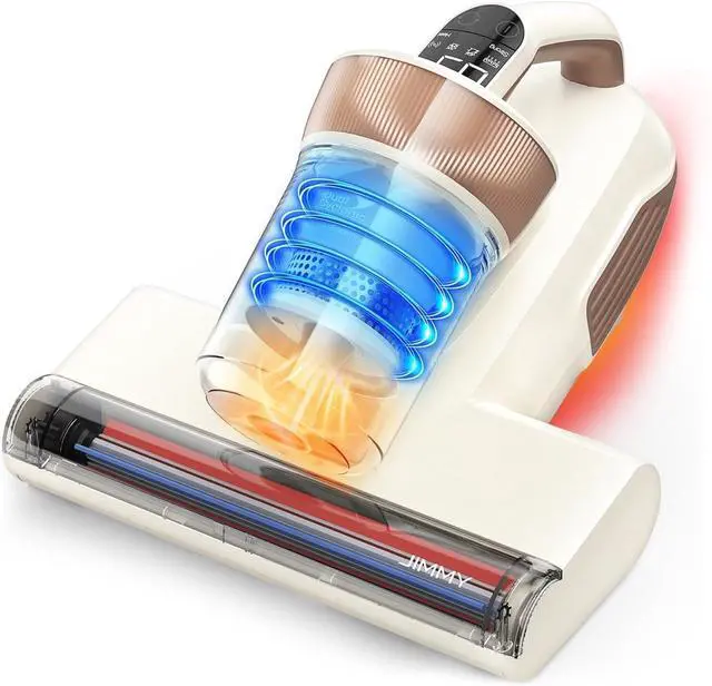 Main image of Jimmy Mattress Vacuum Cleaner, Bed Vacuum with UV & Ultrasound, High Heating, Smart Dust Sensor, 15Kpa Powerful Suction, Lightweight, Deep Clean Dust and Pet Hair in One Go(BX6 Lite, Corded)