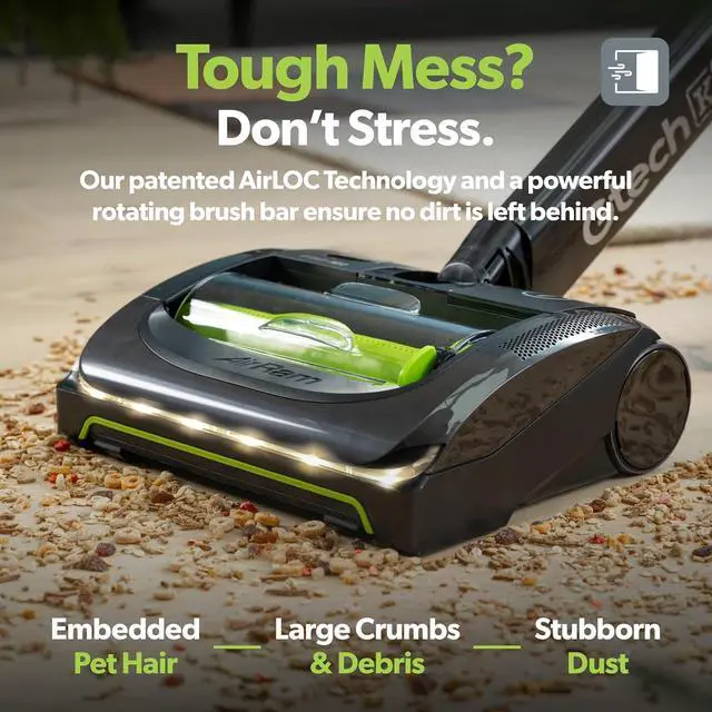 Alt view image 7 of 7 - Gtech AirRAM 2 K9 Cordless Vacuum Cleaner with Scented Cartridges - Removes Tough Pet Hair - Perfect for Carpet and Hardwood Floors - Rechargeable 22v Li-ion Battery - Lightweight (7 lbs.)