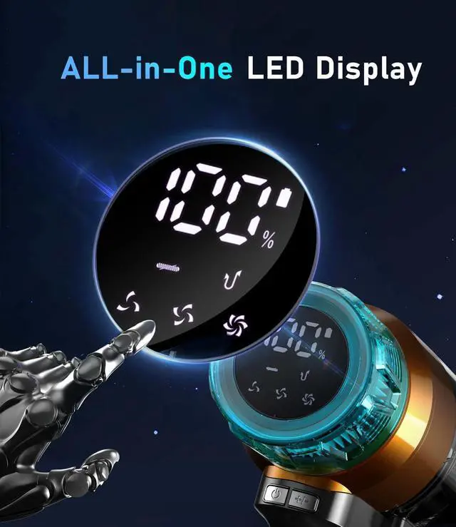 Alt view image 3 of 7 - Cordless Vacuum Cleaner for Home 600W 55Kpa Upgraded Powerful Stick Vacuum Up to 60Mins, Anti-Tangle & Wall Mount Charging, 8 in 1 Lightweight Vacuum Cleaners for Home/Pet Hair/Carpets/Floors