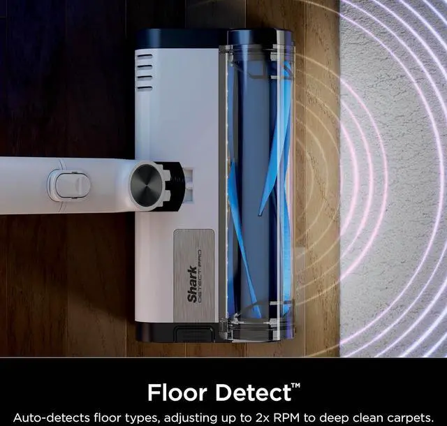 Alt view image 5 of 7 - Shark Detect Pro Cordless Vacuum with PowerFins Brushroll, Stick/Handheld (2-in-1), Ash Purple/Grey, IW1120