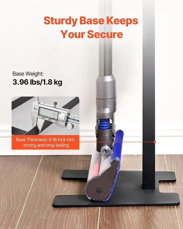 Alt view image 3 of 7 - VEVOR Vacuum Stand, Compatible with V6 V7 V8 V10 V11 V15, Stable Vacuum Stand Holder with 6 Hooks for DC30 DC31 DC34 DC35 DC58 DC59 DC62 D74 Cordless Upright Vacuum Cleaners & Accessories
