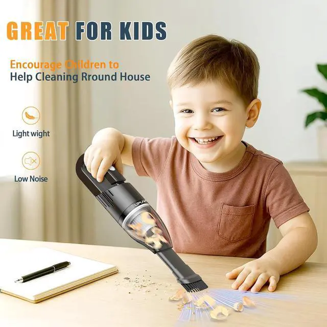 Alt view image 4 of 7 - Mini Portable Car Vacuum Cordless,Small Handheld Vacuum for Quick Cleaning,Hand Held Vacuuming,Dust Buster Cordless Rechargeable for Home Office and Car Travel Cleaning