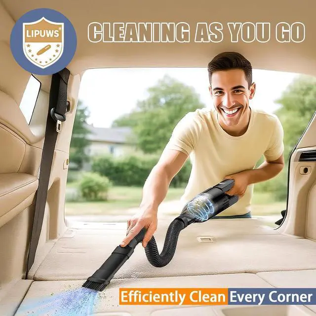 Alt view image 3 of 7 - Mini Portable Car Vacuum Cordless,Small Handheld Vacuum for Quick Cleaning,Hand Held Vacuuming,Dust Buster Cordless Rechargeable for Home Office and Car Travel Cleaning