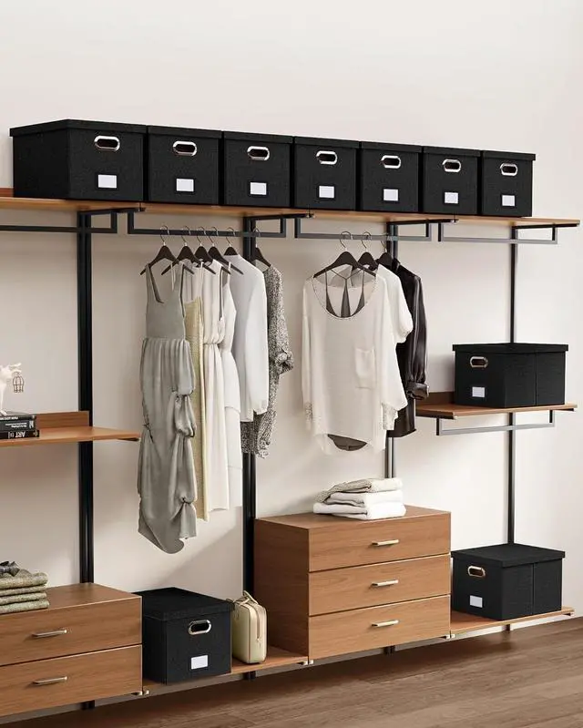 Alt view image 7 of 7 - Oterri File Organizer, File Box, File Cabinet for Letter File Folder Storage, Hanging File Organizer for Office/Decor/Home,Document Organizer, 1 Pack,Black-Box Only