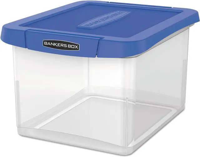 Main image of Fellowes Heavy Duty, Water Proof, Durable, Reinforced Corner, Comfortable Handle, Built-in Rail, Portable File Box (FEL0086201)