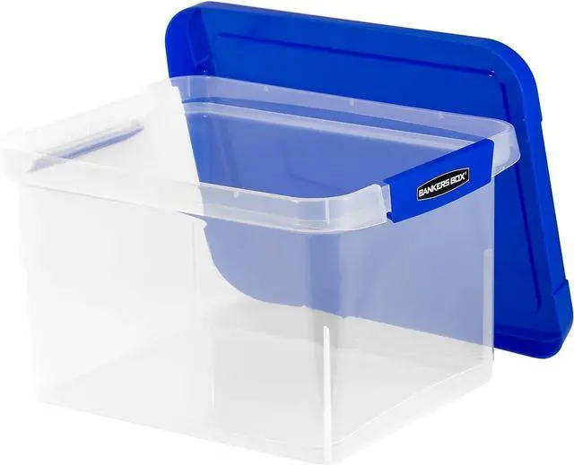 Alt view image 4 of 7 - Fellowes Heavy Duty, Water Proof, Durable, Reinforced Corner, Comfortable Handle, Built-in Rail, Portable File Box (FEL0086201)