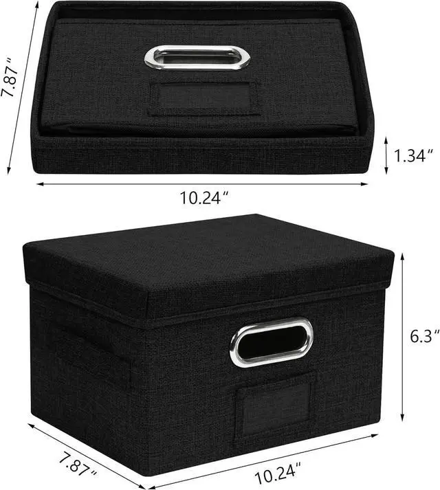 Alt view image 2 of 7 - Greeting Card Organizer and Storage Box with 20 Pcs Adjustable Dividers, Storing Cards with 84 Pcs Labels Perfect for Storing Greeting Cards, Envelopes, Photos 1 Pack Black