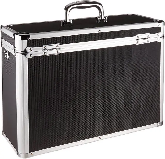 Alt view image 2 of 5 - Vaultz File Organizer Storage Box - 14 x 7.25 x 12 Inch Legal Size, Portable Locking Storage Totes with Dual Combination Locks for Filing Office Documents - Black