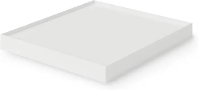 Main image of MUJI 44902868 Polypropylene File Box Standard Caster Lid White Gray, 9.8 in Width