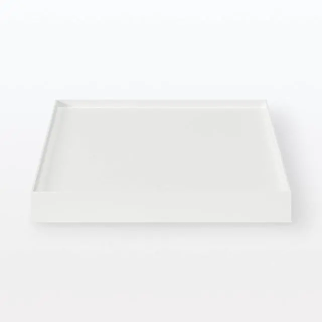 Alt view image 3 of 7 - MUJI 44902868 Polypropylene File Box Standard Caster Lid White Gray, 9.8 in Width