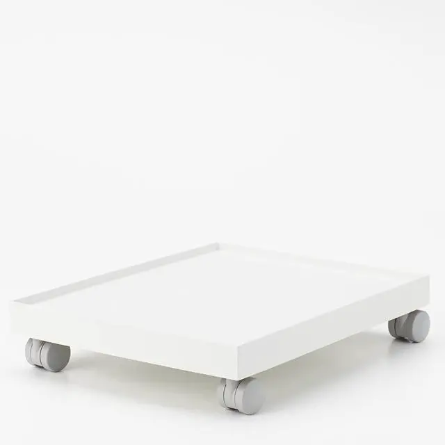 Alt view image 7 of 7 - MUJI 44902868 Polypropylene File Box Standard Caster Lid White Gray, 9.8 in Width