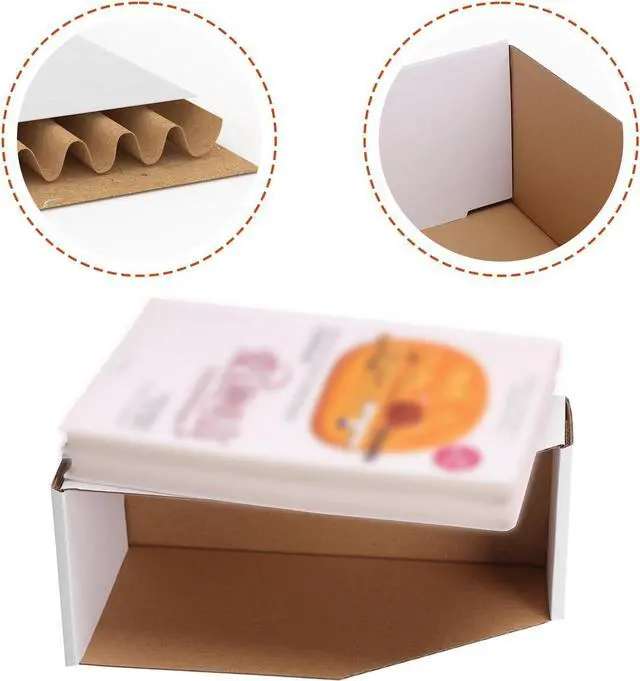 Alt view image 4 of 7 - ZBEIVAN Cardboard Storage Bins Boxes 35 Packs 9.4x4x4.5 Inches, Easy Assembly Pantry Organizer Bins for Shelf, White