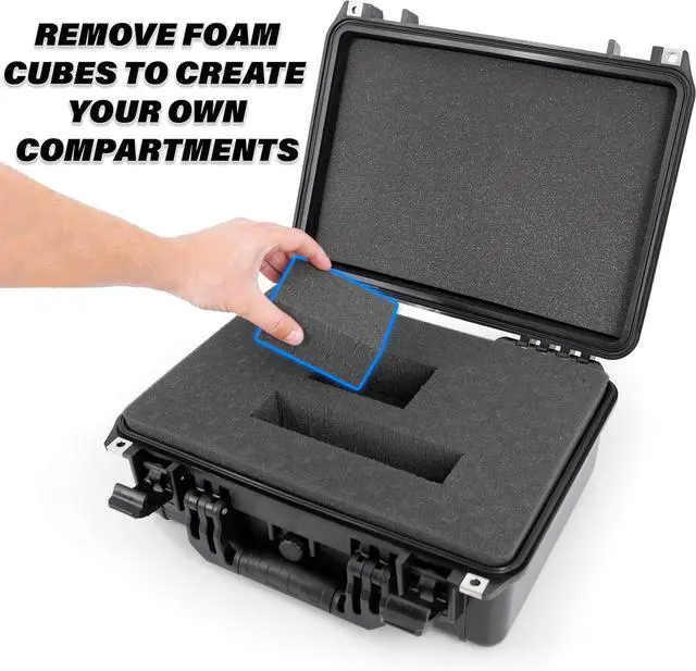 Alt view image 2 of 7 - CASEMATIX 16 Waterproof Comic Book Storage Box  Comic Book Case Protects Up To 8 CGC Graded Comic Books or 30 Sleeved Top loaders in Airtight Customizable Book Bin