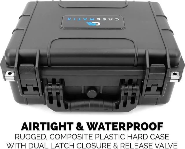 Alt view image 7 of 7 - CASEMATIX 16 Waterproof Comic Book Storage Box  Comic Book Case Protects Up To 8 CGC Graded Comic Books or 30 Sleeved Top loaders in Airtight Customizable Book Bin