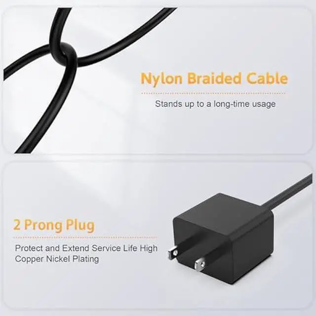 Alt view image 4 of 6 - Surface Pro Charger 65W, Surface Charger Compatible with Microsoft Surface Pro 11, 10, 9, 8, 7+, 7, 6, 5, 4, 3, X, Windows Surface Laptop 6, 5, 4, 3, 2, 1, Surface Go Tablet, Surface Book 3, 2, 1