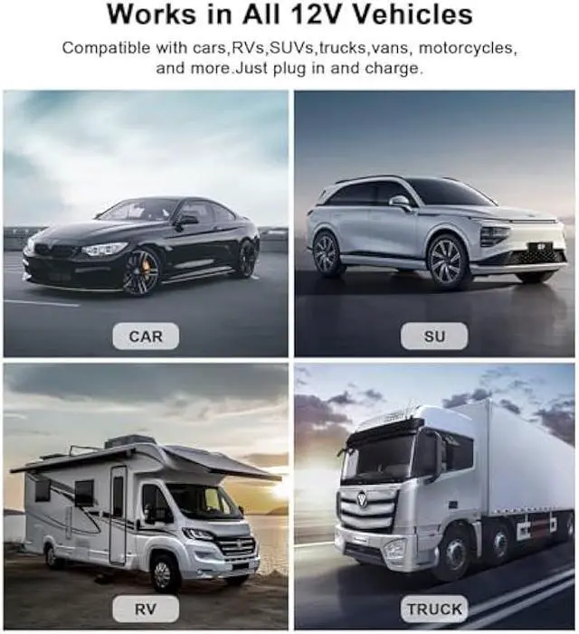 Alt view image 5 of 6 - Laptop Car Charger 100W, USB C Port  Replacement for MacBook Pro/Air, Dell, HP, Lenovo,ASUS, Acer - with Extra USB-A Port for Tablets, Phones, Earbuds and More Other USBC Devices Computer AC Adapter