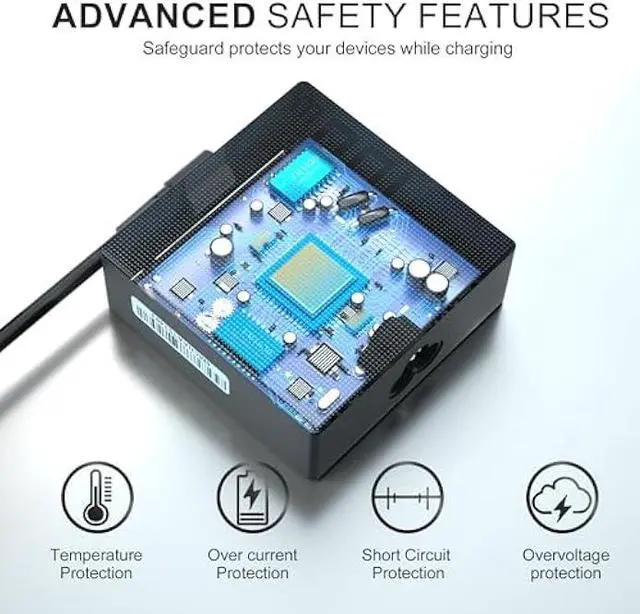 Alt view image 4 of 7 - 100W USB-C Charger Compatible for ASUS Laptops - Fit for ASUS ROG A20-100P1A, Flow Z13 X13, 100W PD Fast Charging for ROG Flow Acer HP Lenovo Type C Adapter, Fit for 90W 65W 45W 27W 15W