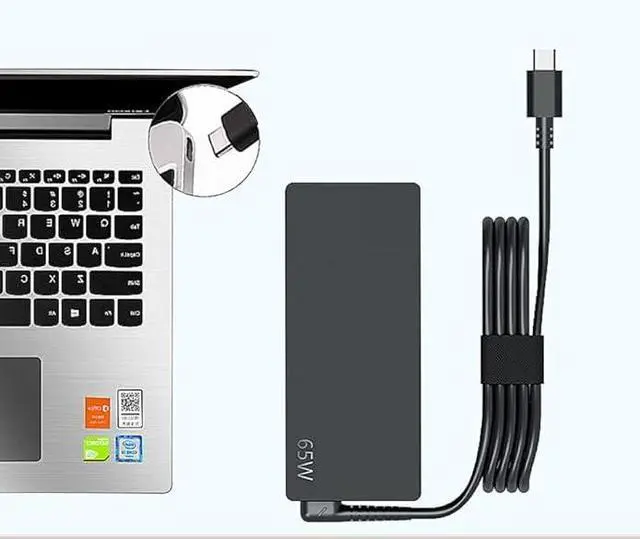 Alt view image 5 of 7 - USB C Laptop Charger Fit for Lenovo ThinkPad X1, Carbon X1 Gen 11 10 9 8 7 6 5, Yoga X1 Gen 8 7 6 5 4 3 2 Series, 65W 45W USB C Fast Power Adapter