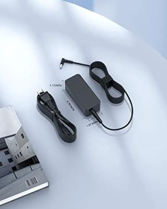 Alt view image 4 of 6 - 45W Charger Fit for HP 17-cn0063cl 17-cn1053cl 17-cn0053cl 17-cn0078cl 17-cn1063cl 17-cn2165cl 17-cn3033cl 17-cn3035cl 17-cn2063cl 17-cn3165cl 17-cn0013dx 17-cn0003dx 17-cn0033dx 17-cn0023dx Laptop