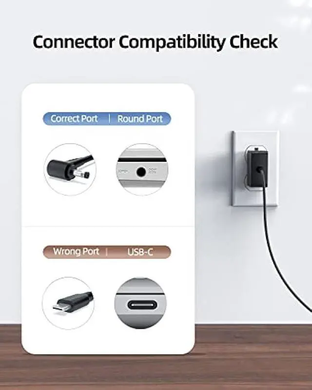 Alt view image 3 of 7 - AC Charger Replacement for Asus L203MA L203M L203 L406MA L406M L406 L402 L402S L402SA L402M L402MA L402WA L402W L402 L402WA-EH21 Vivobook Laptop Power Supply Adapter Cord