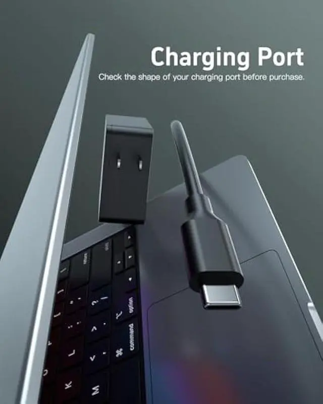 Alt view image 3 of 7 - 65W USB C Universal PD Charger Fit for Asus Zenbook Chromebook, HP Elitebook Chromebook, Fit for Dell Latitude, Lenovo Thinkpad Yoga, Fit for Acer, Samsung Galaxy Series, Tablet Type C Laptop