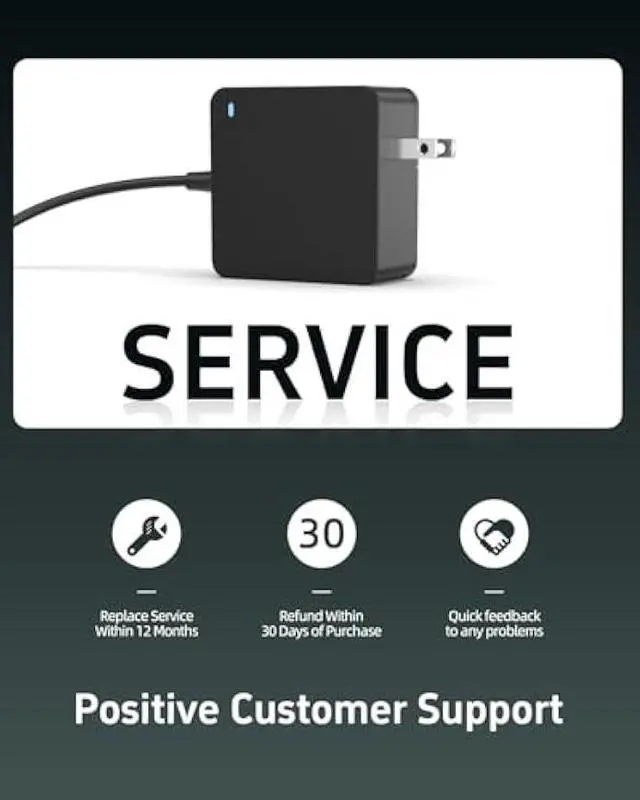 Alt view image 6 of 7 - 65W USB C Universal PD Charger Fit for Asus Zenbook Chromebook, HP Elitebook Chromebook, Fit for Dell Latitude, Lenovo Thinkpad Yoga, Fit for Acer, Samsung Galaxy Series, Tablet Type C Laptop