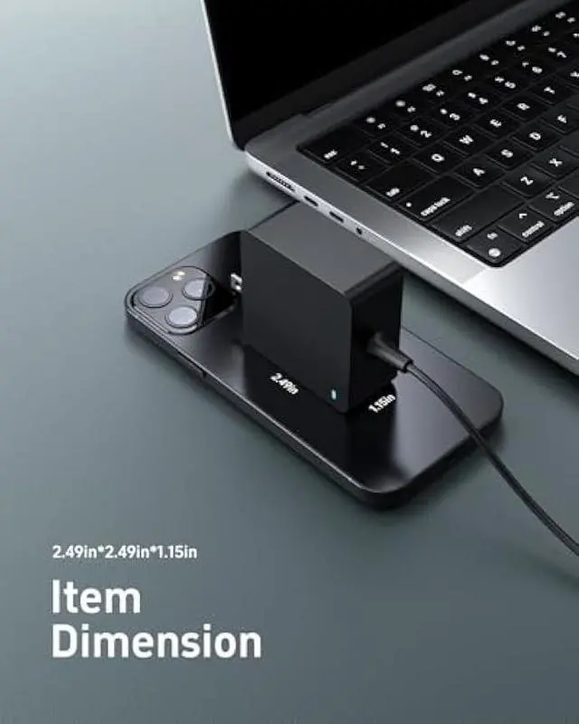 Alt view image 5 of 7 - 65W USB C Universal PD Charger Fit for Asus Zenbook Chromebook, HP Elitebook Chromebook, Fit for Dell Latitude, Lenovo Thinkpad Yoga, Fit for Acer, Samsung Galaxy Series, Tablet Type C Laptop