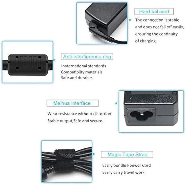 Alt view image 6 of 6 - Charger Compatible for Lenovo IdeaPad G560 B560 G580 G570 G585 G780 N585 V570 B570 B575 Y580 Z500 Z560 Z565 Z570 Z575 Z580 Z585 ADP-65KH B CPA-A065 65W 20V 3.25A AC Adapter Charger Power Cord