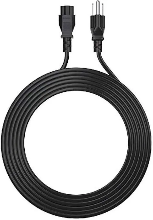 Alt view image 4 of 4 - 15Ft 3 Prong AC Laptop Power Cord Cable for Dell IBM Hp Compaq Asus Sony Toshiba Lenovo Acer Gateway Notebook Computer Charger Spare: IEC-60320 IEC320 C5 to NEMA 5-15P