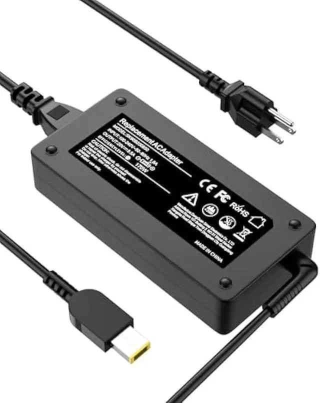 Main image of 170W Laptop Charger Compatible with Lenovo Thinkpad Extreme Gen 6 5 4 3 2 1 P50 P51 P52 P53 P70 P71 P73 W541 W540 T540p E560p Z710 T15g T15p P16v P15v P15 P15g P16 P17 P1 20V 8.5A AC Adapter