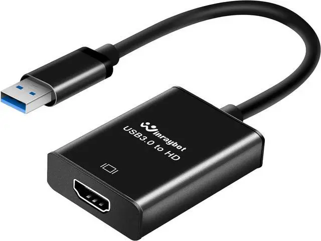 Alt view image 2 of 7 - USB 3.0 to hdmi Adapter for Laptop,USB hub hdmi Converter, HD Port Expander (USB 3.0-Black)