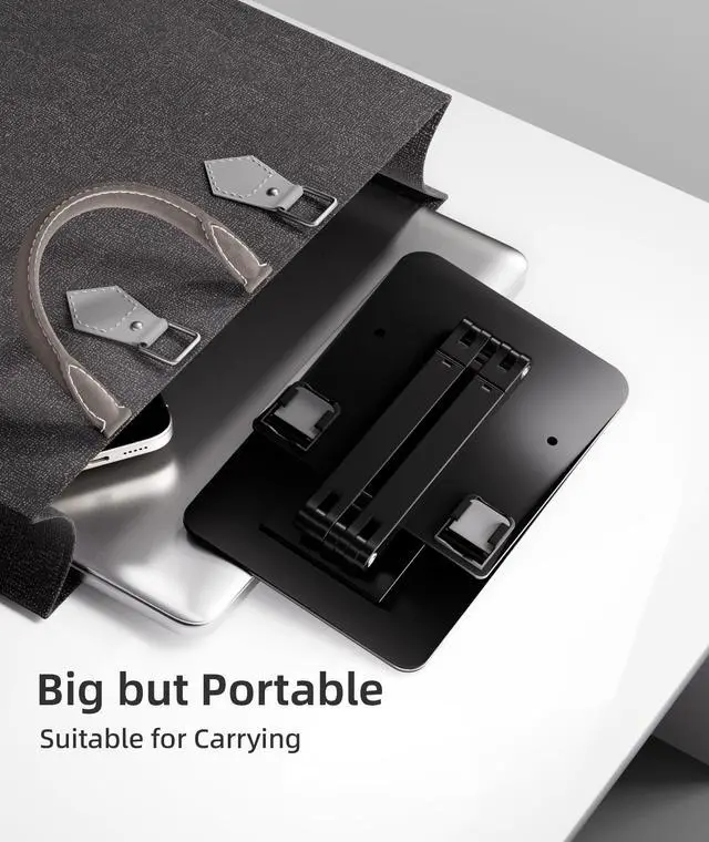 Alt view image 4 of 6 - Ingnok Adjustable Tablet Stand Holder - Portable Monitor Stand Compatible with Portable Monitor Tablet, Phone, iPad, Surface Pro,Kindle