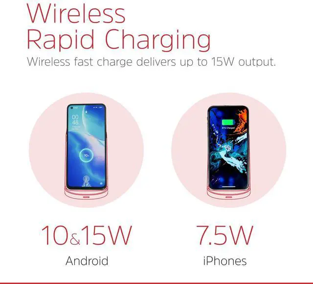 Alt view image 3 of 7 - Energizer 15W Max Wireless Charging Stand | Dual-Coil Fast Charger for Desk | 7.5W for iPhone 15/14/13/12 & 15W for Samsung/Qi Android Devices | Case-Friendly_WCP108