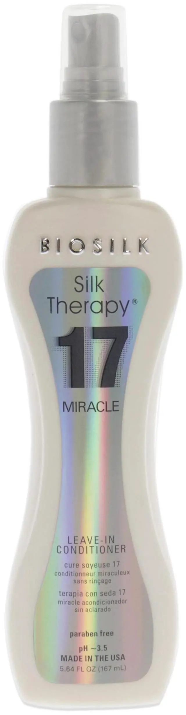 Alt view image 5 of 5 - BioSilk Silk Therapy, 17 Miracle Leave -In conditioner, 5.64 Fluid Ounce