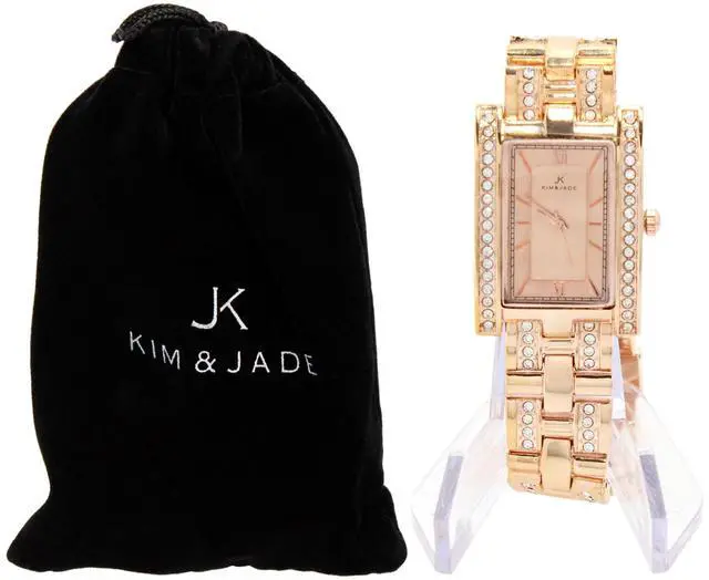 Main image of 2060L-GPGP Rose Gold Stainless Steel Bracelet Watch by Kim & Jade for Women - 1 Pc Watch