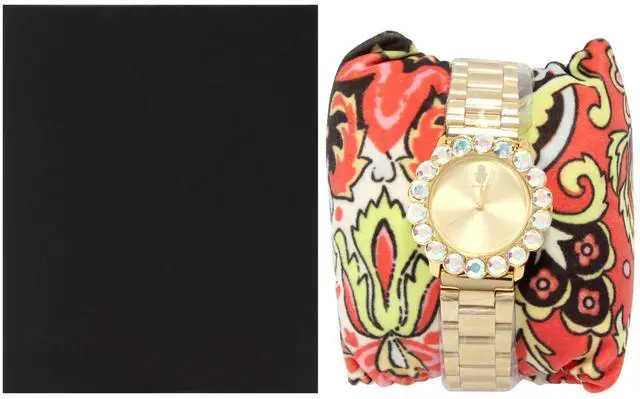 Main image of MSHSCG-2 Scarlett - Gold Stainless Steel Bracelet Watch by Manoush for Women - 1 Pc Watch