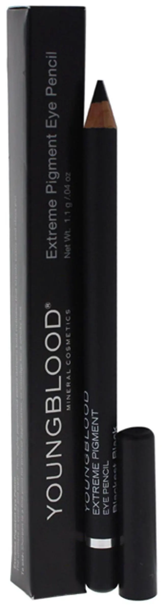 Main image of Extreme Pigment Eye Pencil - Blackest Black by Youngblood for Women - 0.04 oz Eye Pencil