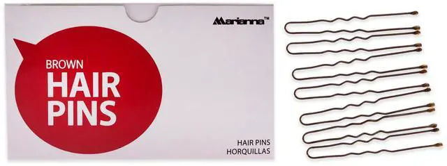 Alt view image 2 of 2 - Pro Basic Hair Pins - Brown by Marianna for Women - 1 lb Hair Clips