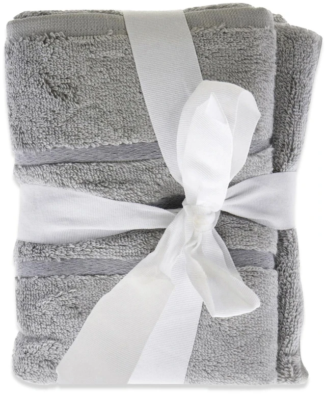 Alt view image 2 of 2 - Bamboo Hand Towel Set - Harbor Gray by Cariloha for Unisex - 3 Pc Towel