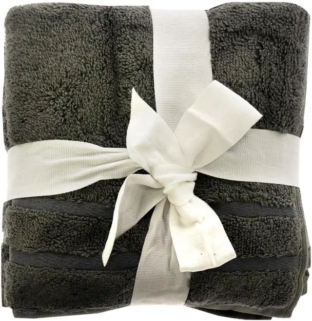 Alt view image 2 of 2 - Bamboo Washcloths Set - Onyx by Cariloha for Unisex - 3 Pc Towel
