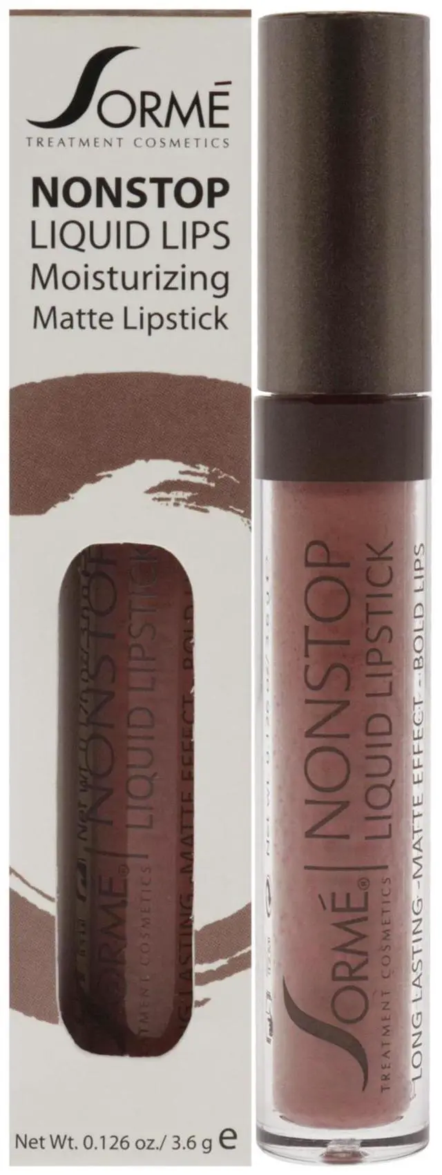 Main image of Nonstop Moisturizing Matte Liquid Lipstick - 272 Lace by Sorme Cosmetics for Women - 0.126 oz Lipstick